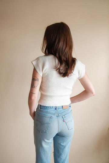 1970's Pastel Cropped Sweater