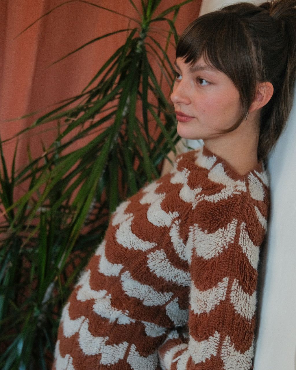 1970's Looped Knit Shag Sweater