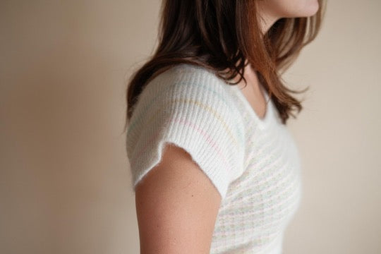 1970's Pastel Cropped Sweater