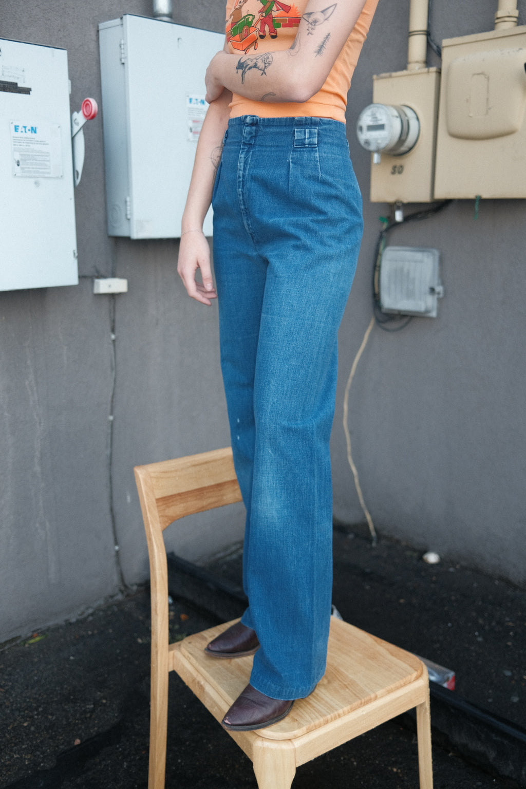 1970's Levi's Wide Leg Jeans