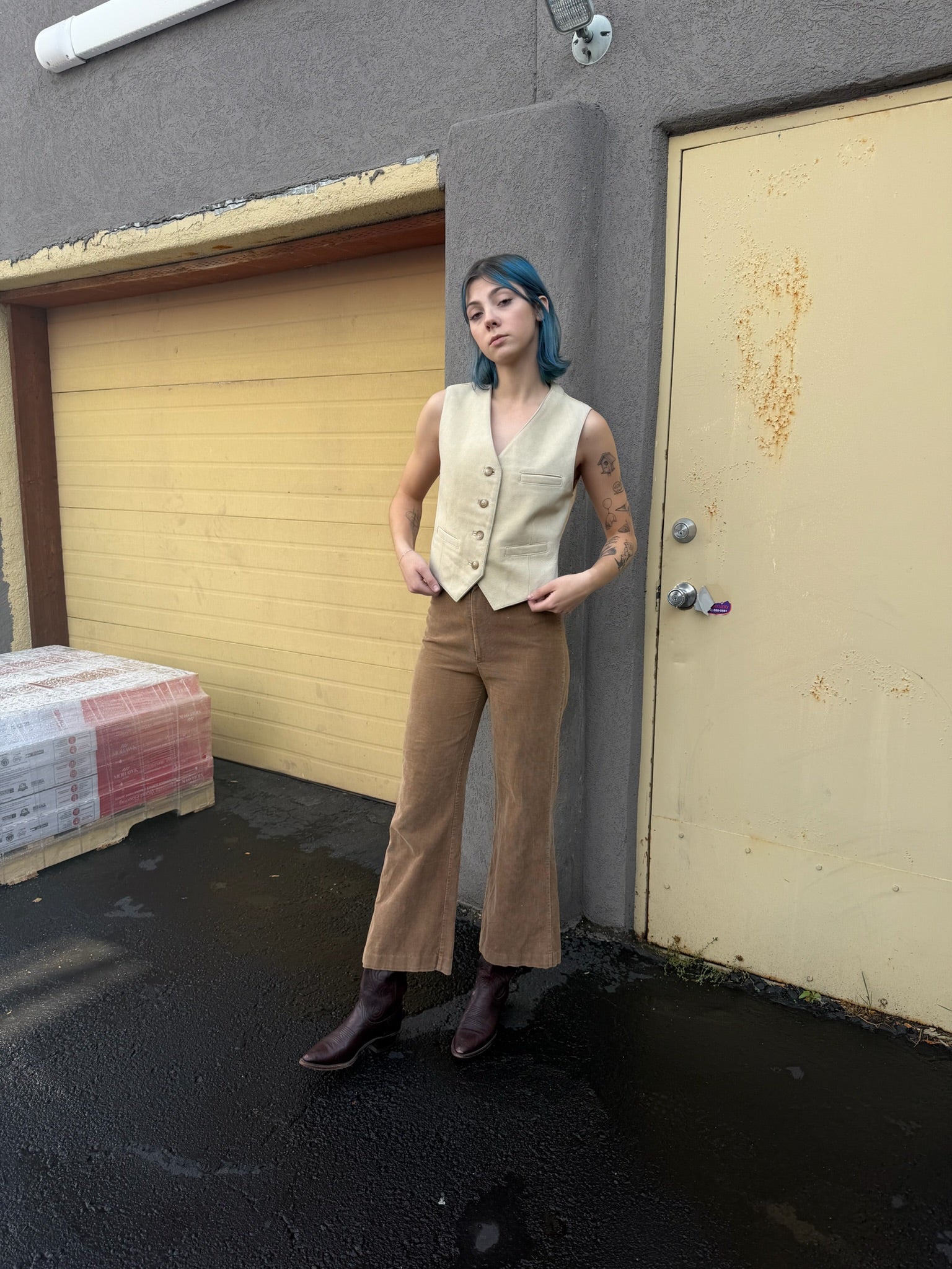 1990's 100% Leather Vest