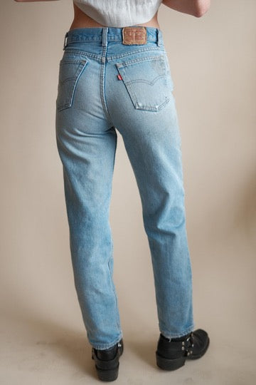 Repaired Made in USA Button Fly Levi's 701's