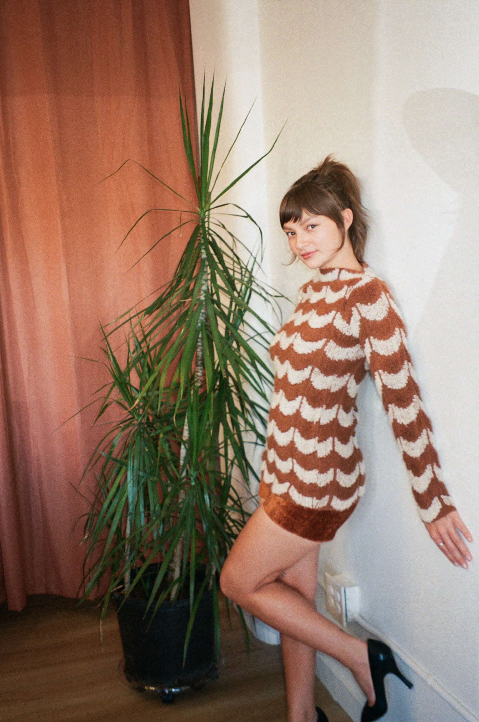 1970's Rust Carpet Shorts