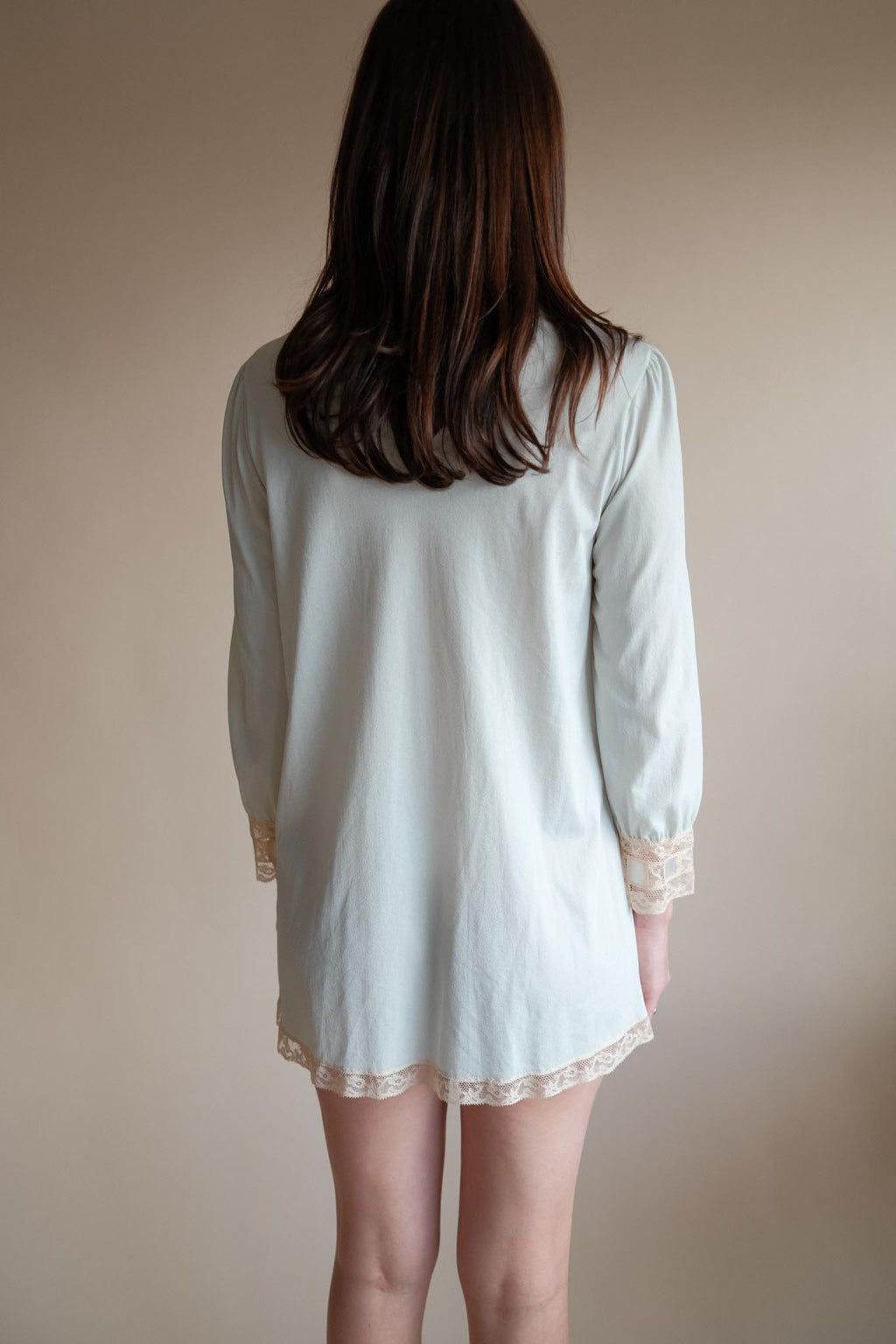 1960's Micro Mint Sheer Mini Dress