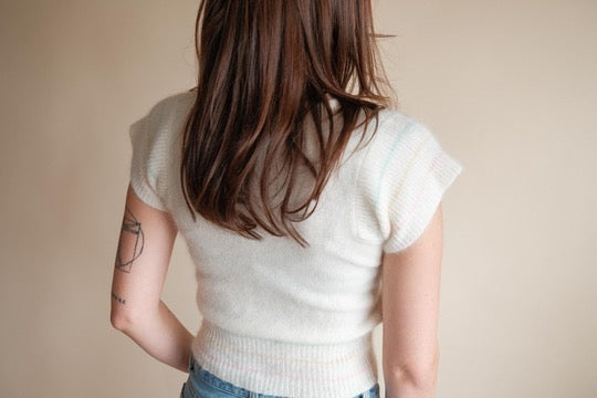 1970's Pastel Cropped Sweater