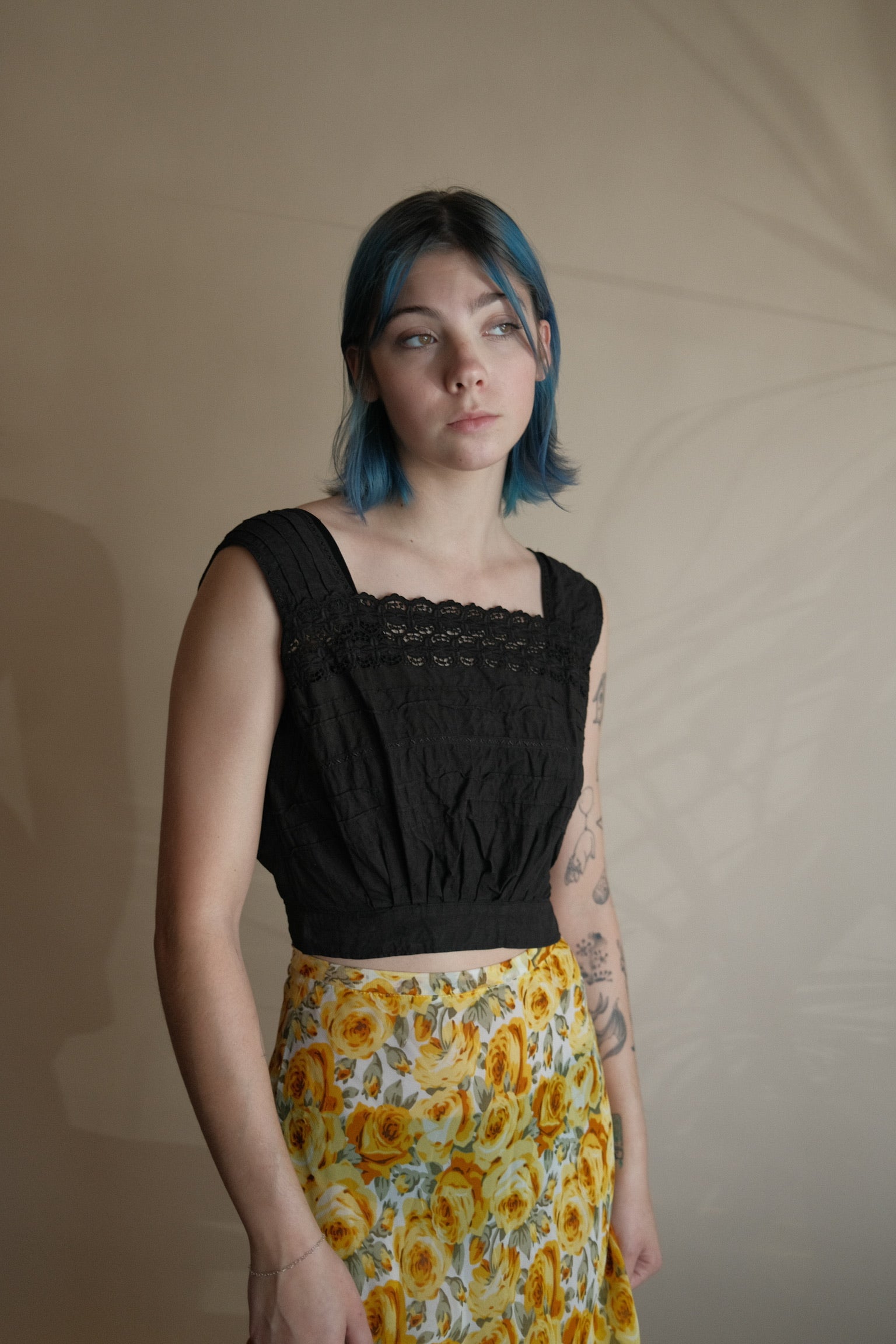 Antique Over Dyed Corset Cover