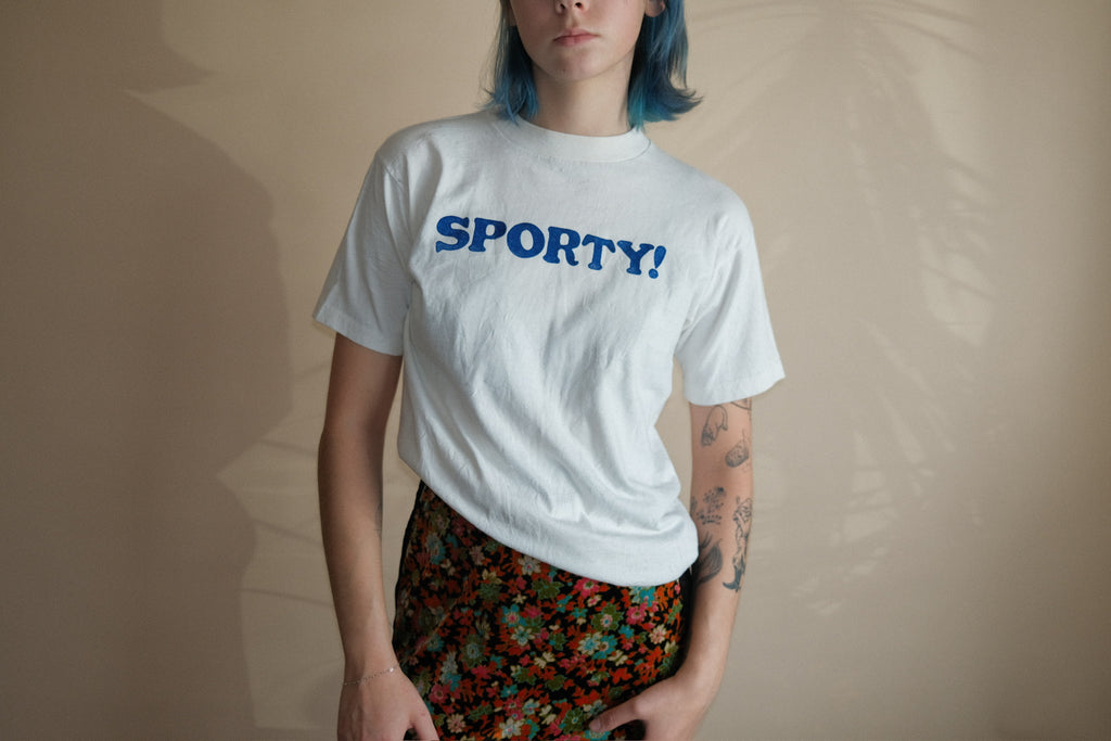 1960's Tee with 70's Sporty Iron On