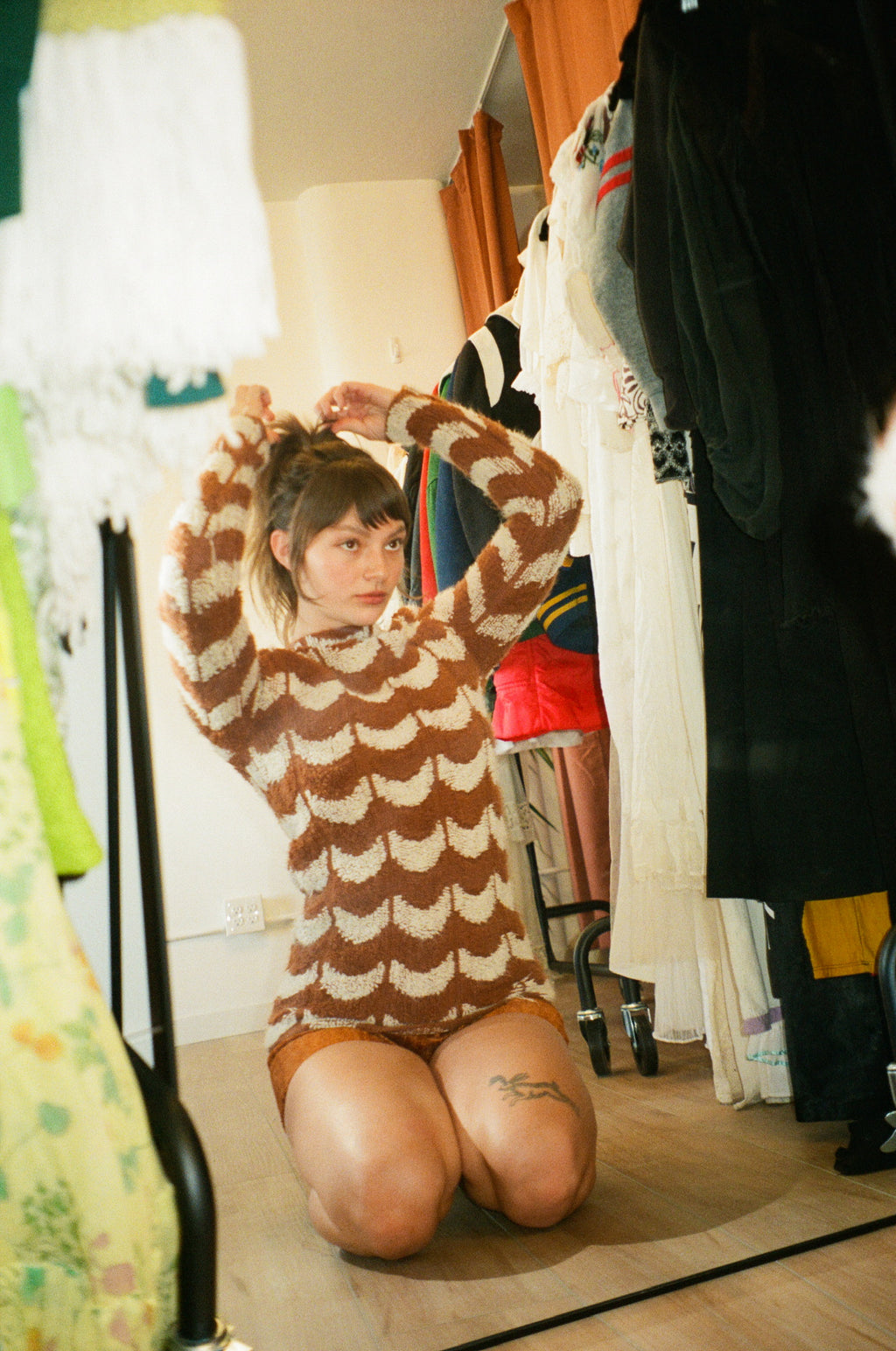 1970's Looped Knit Shag Sweater