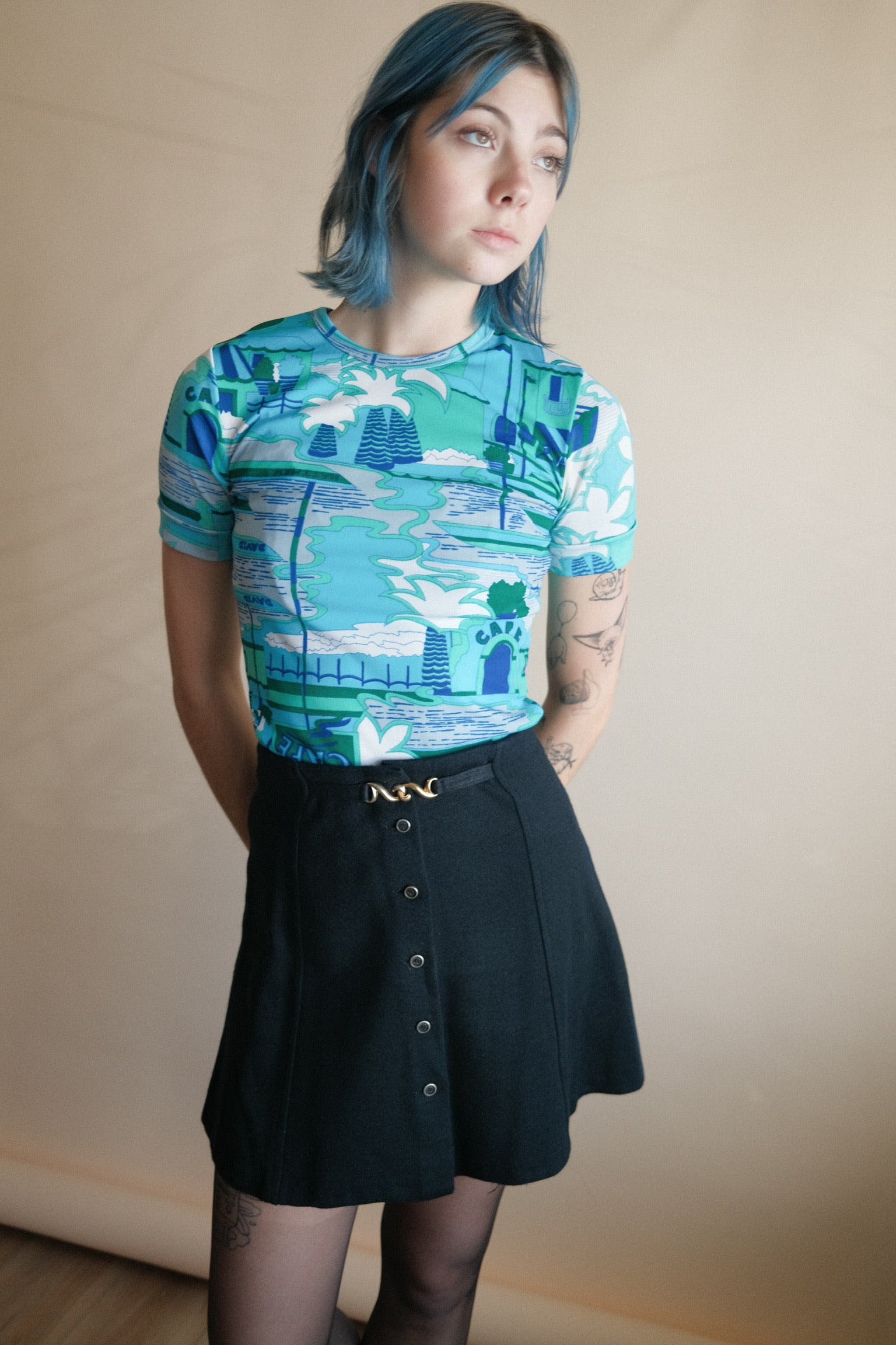 1960's All Over Graphic Tee