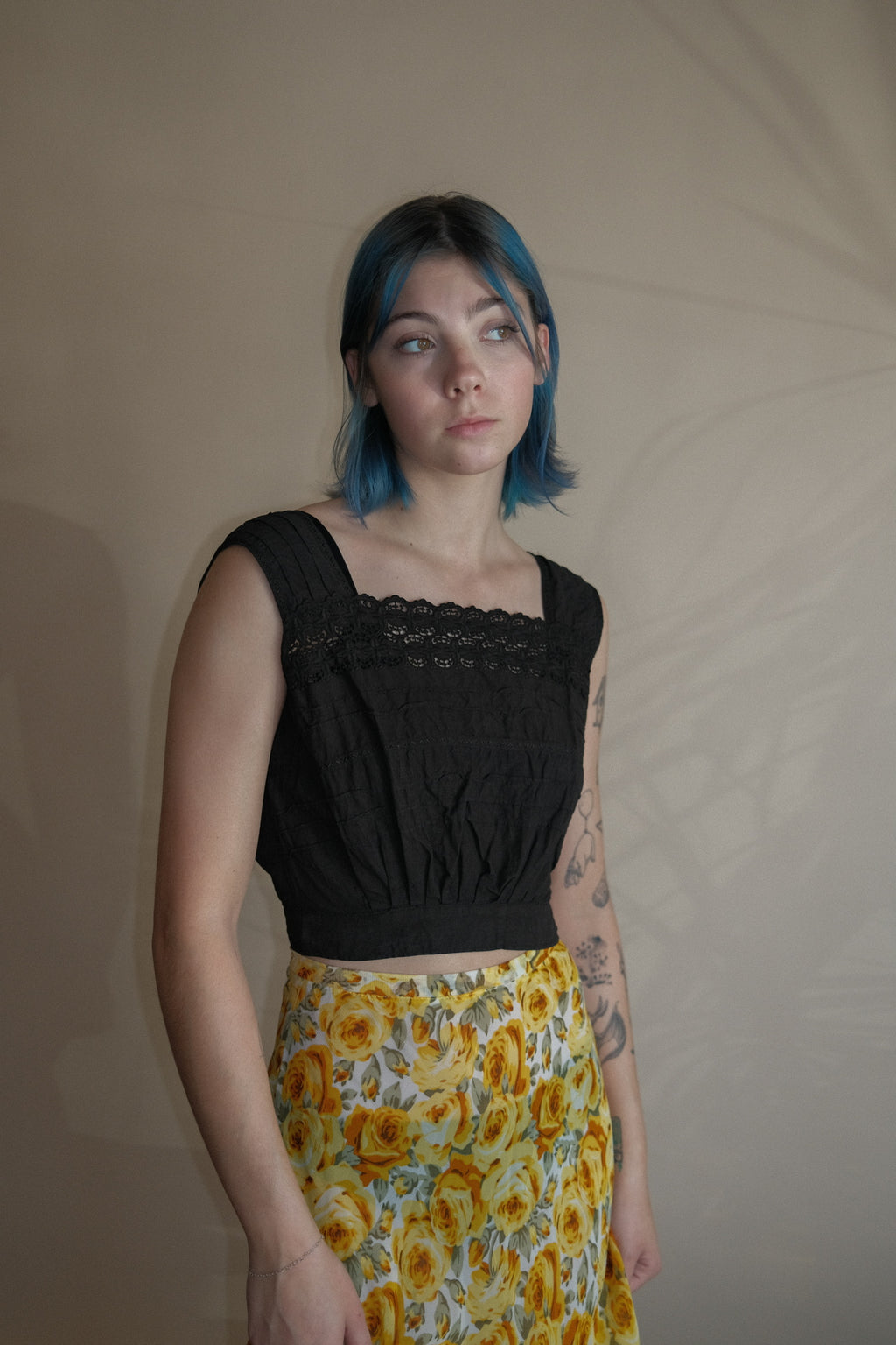 Antique Over Dyed Corset Cover