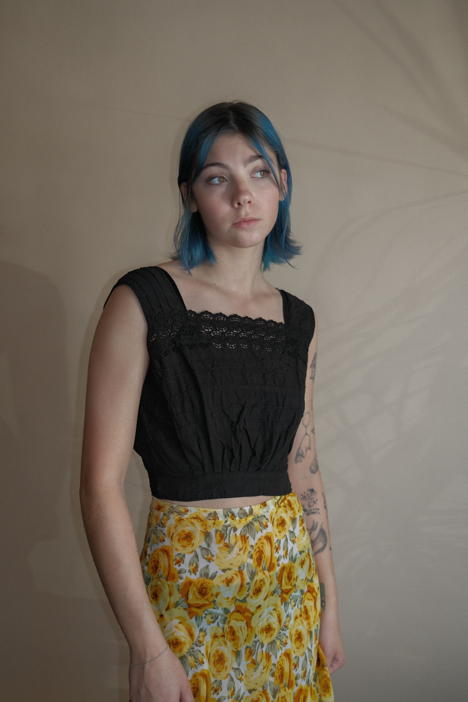 Antique Over Dyed Corset Cover