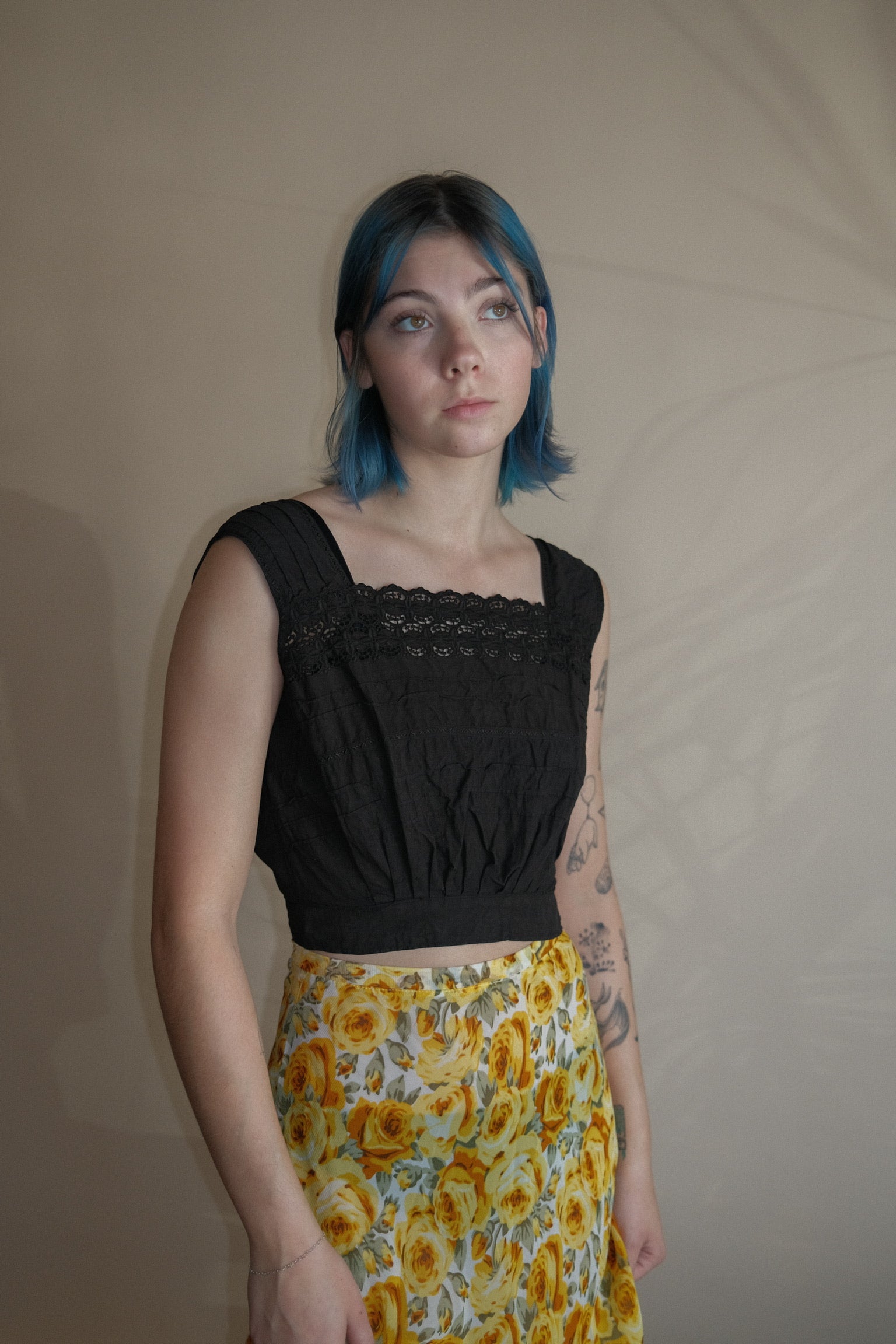 Antique Over Dyed Corset Cover