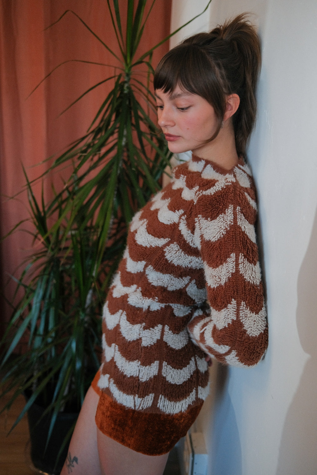 1970's Looped Knit Shag Sweater