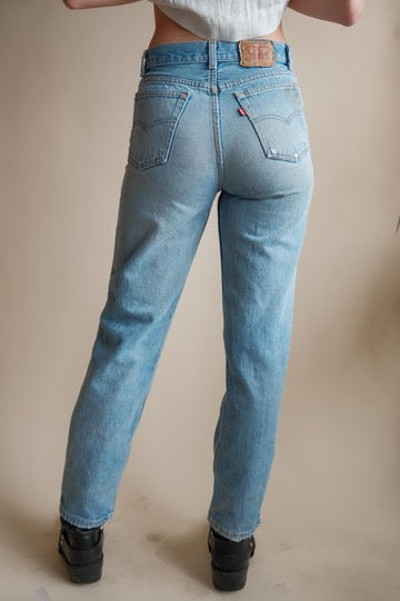 Repaired Made in USA Button Fly Levi's 701's