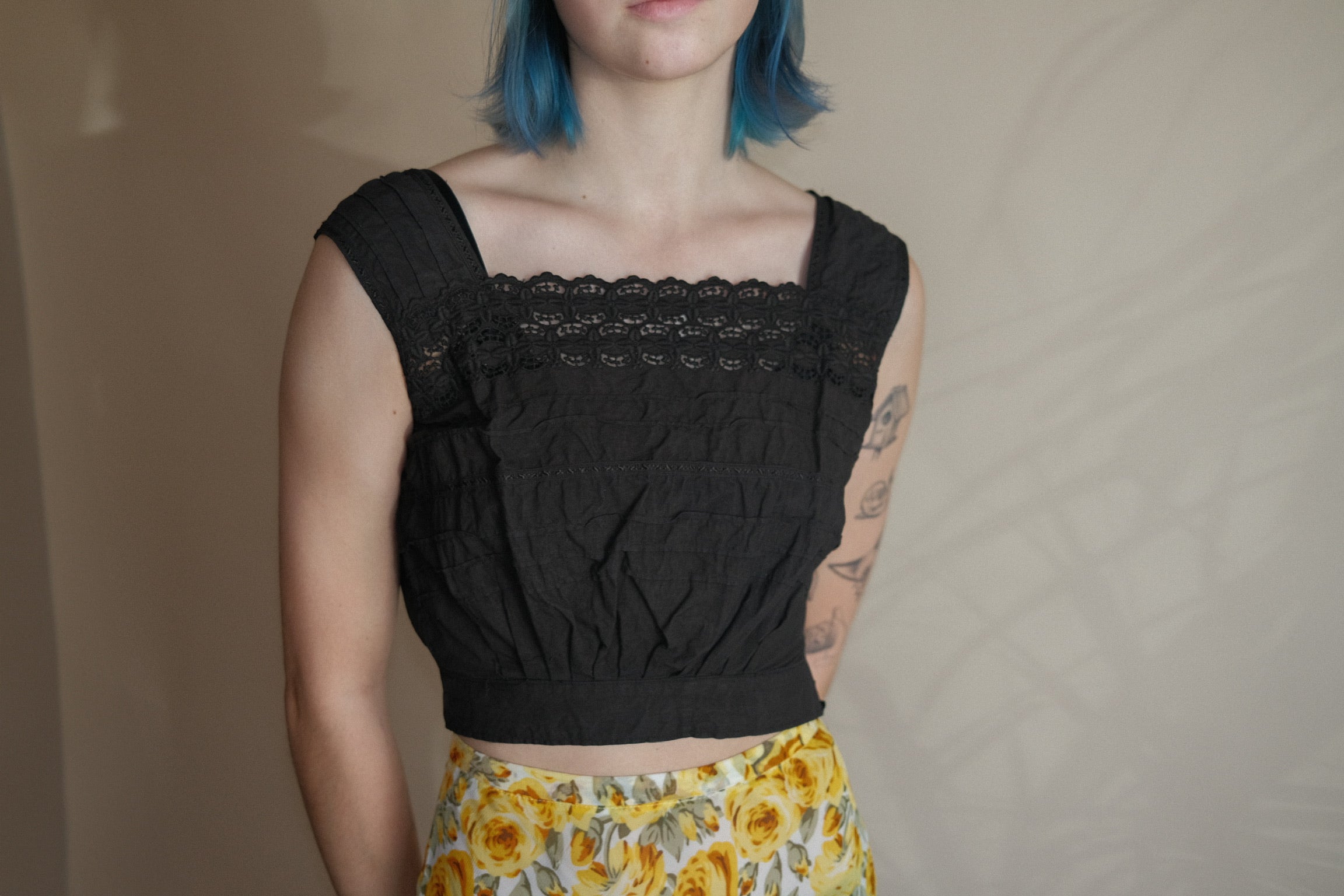 Antique Over Dyed Corset Cover