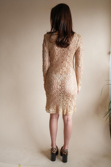 1960's Crochet Mini Dress