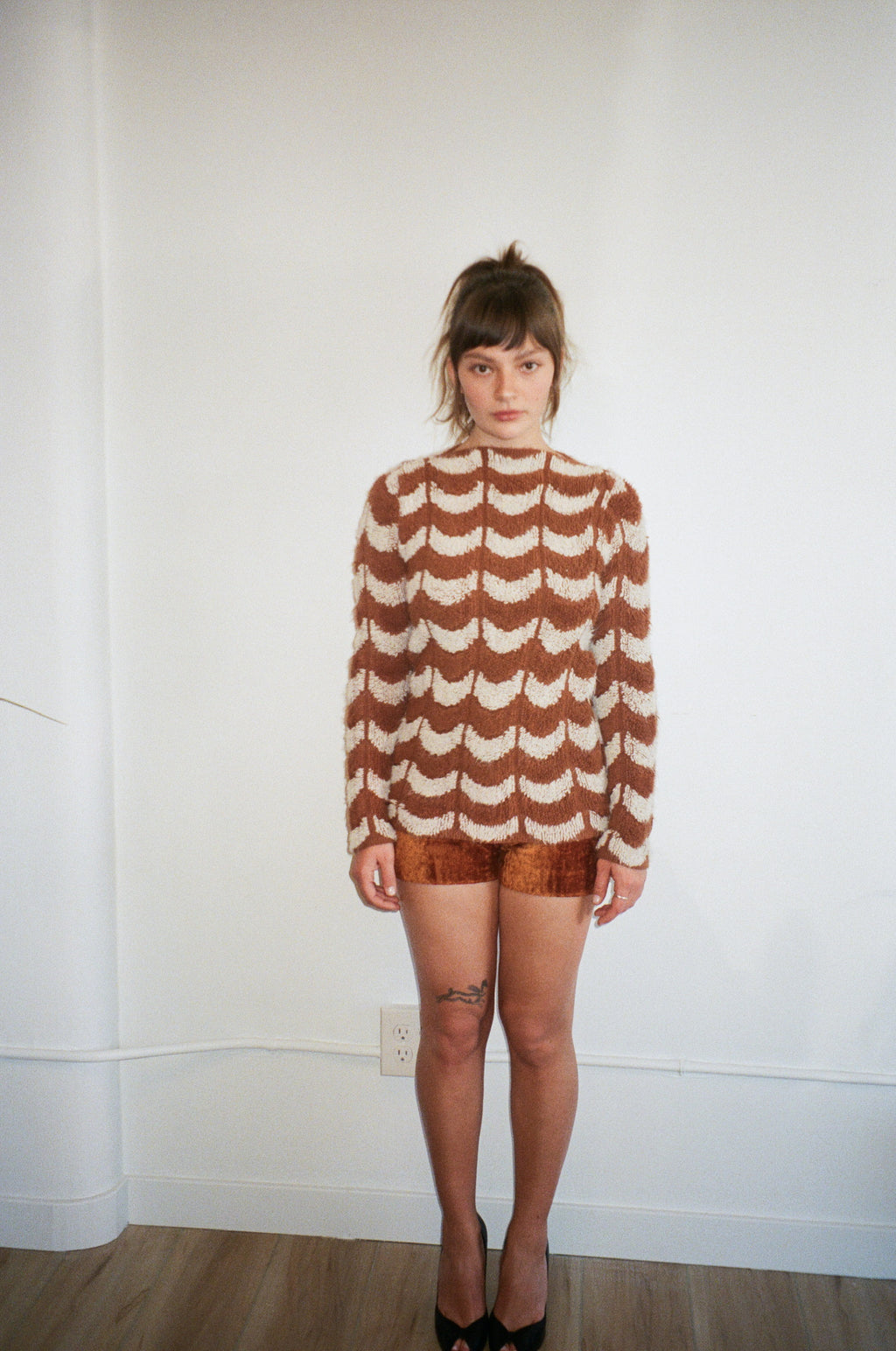1970's Rust Carpet Shorts