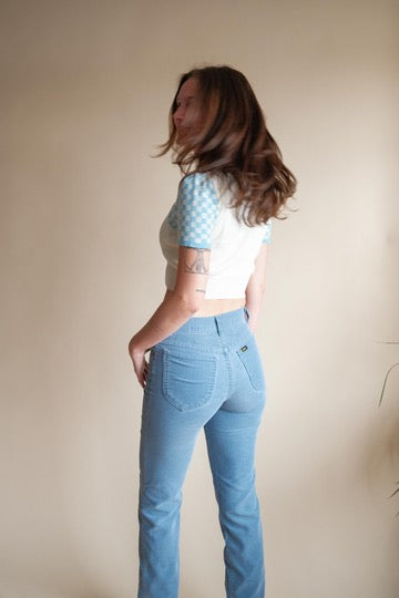 1960's Checkered Cropped Sweater