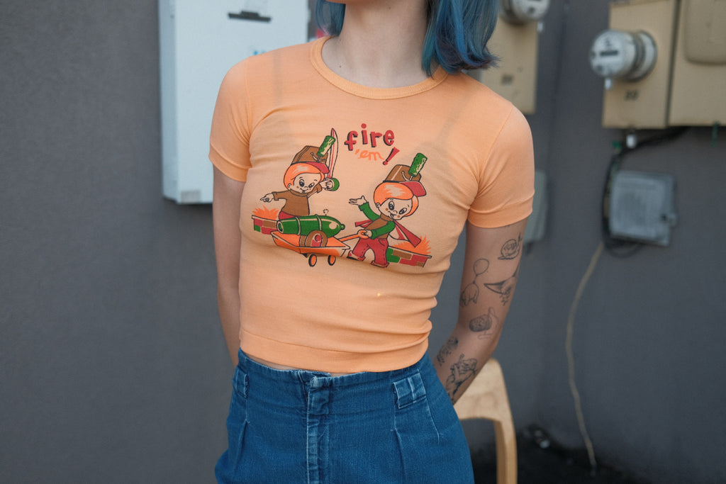 1960's Fire 'em! Baby Tee