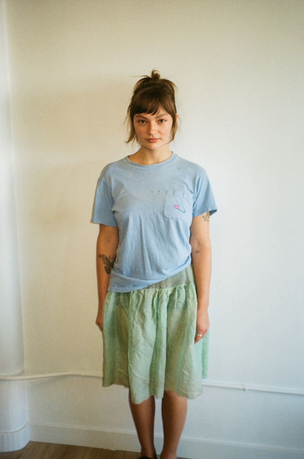 1940's Pale Green Organza Skirt