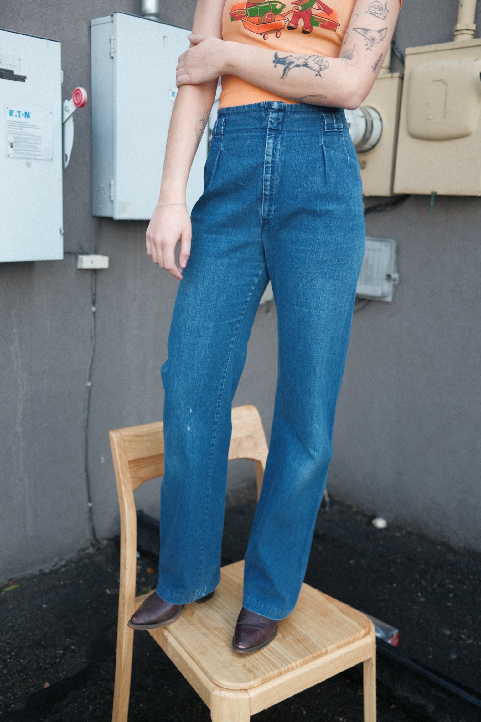 1970's Levi's Wide Leg Jeans