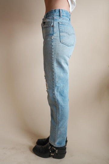 Repaired Made in USA Button Fly Levi's 701's