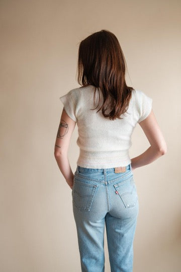 1970's Pastel Cropped Sweater