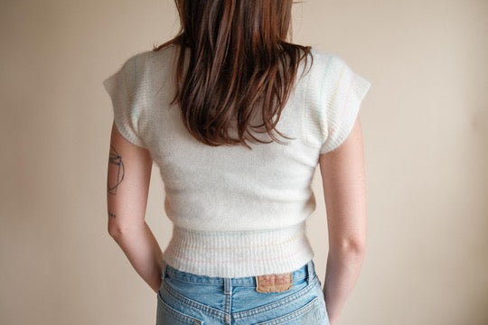 1970's Pastel Cropped Sweater