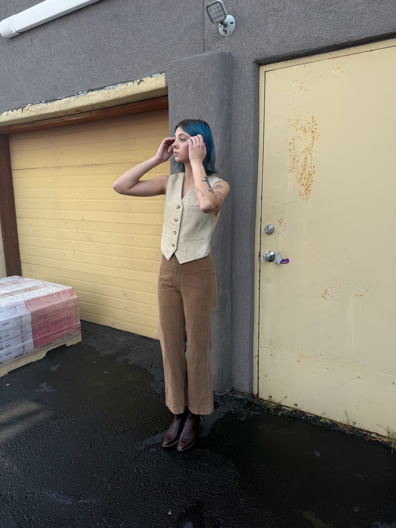 1990's 100% Leather Vest